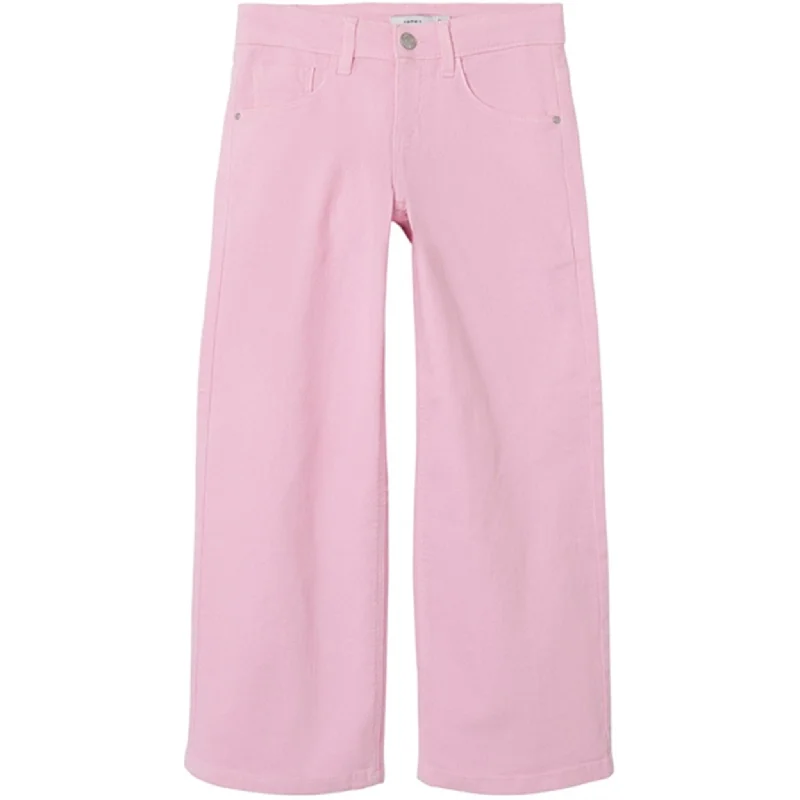 Name it Parfait Pink Rose Wide Twill Pants Noos