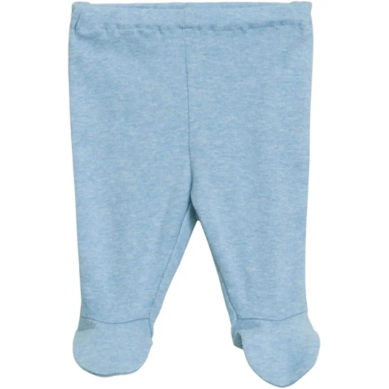 Serendipity Aqua Newborn Pants w. Feet