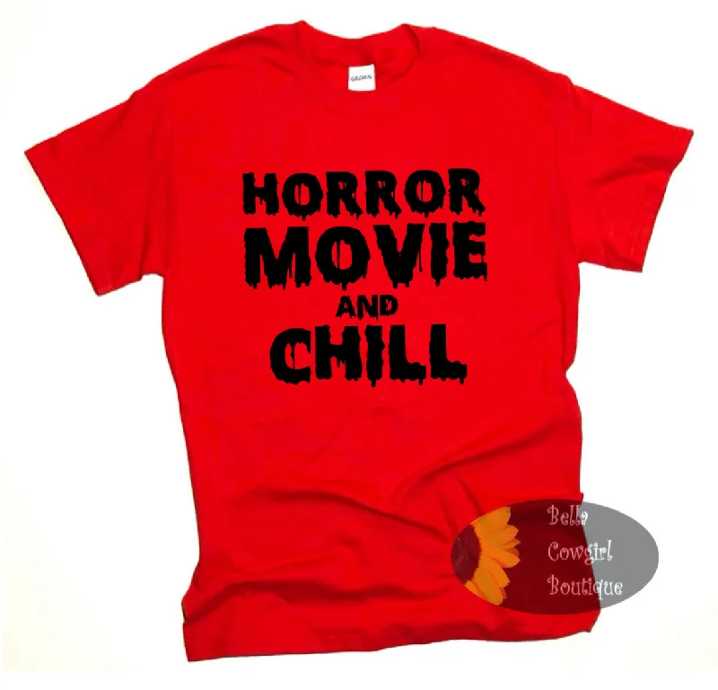 Horror Movie And Chill Halloween Women's T-Shirt