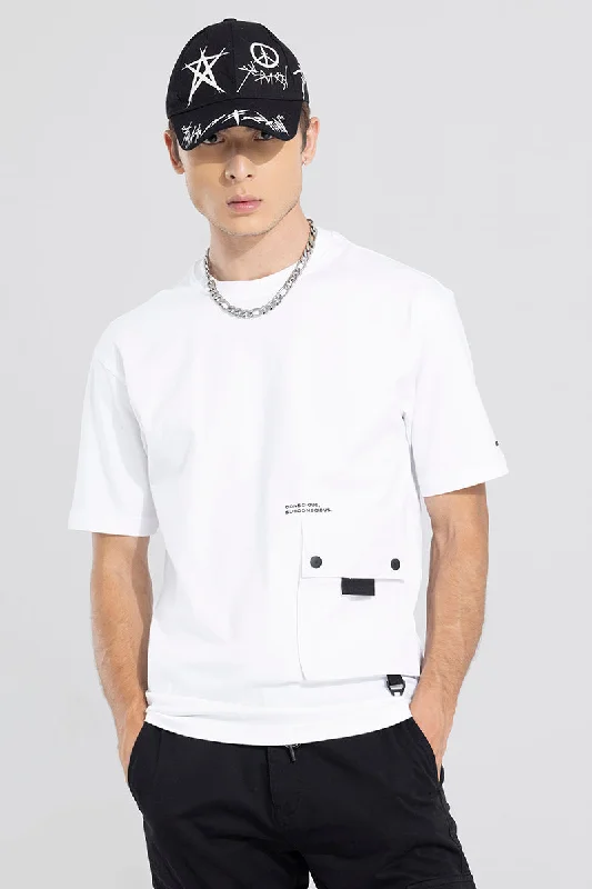 Social Korean Style White T-Shirt