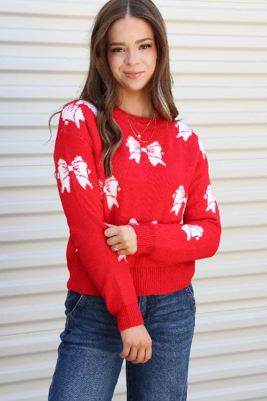 Charming Bow Sweater