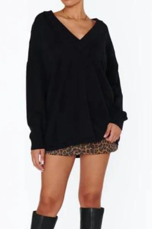 Show Me Your MuMu: Ozzy Oversized Sweater in Black