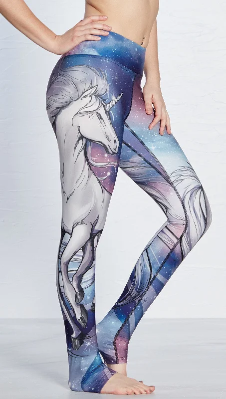 Galactic Unicorn - Full Length Triathlon Leggings - CUSTOM ORDER