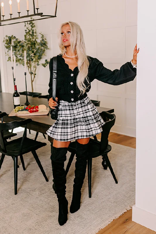 The Ivy High Waist Plaid Skort