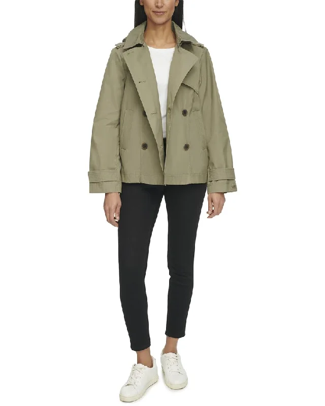 DKNY Short Trench Coat