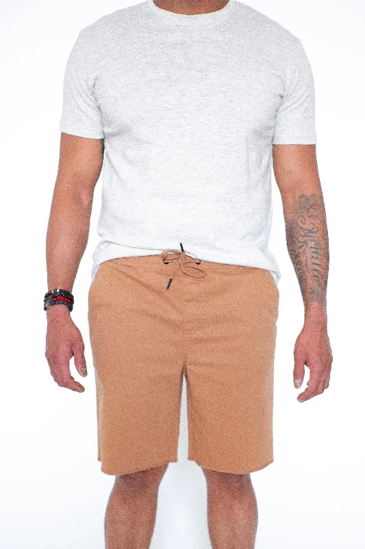 Woven Short | Dark Tan