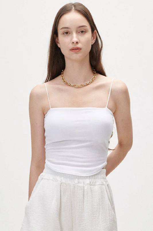 Ashy Curved Hem Cami Top