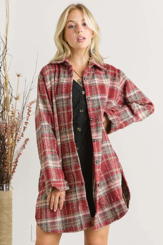 PARKER BUTTON DOWN FLANNEL SHACKET