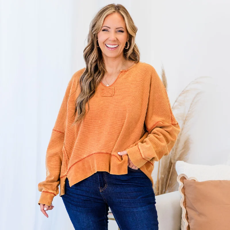 Zinnia Top, Orange