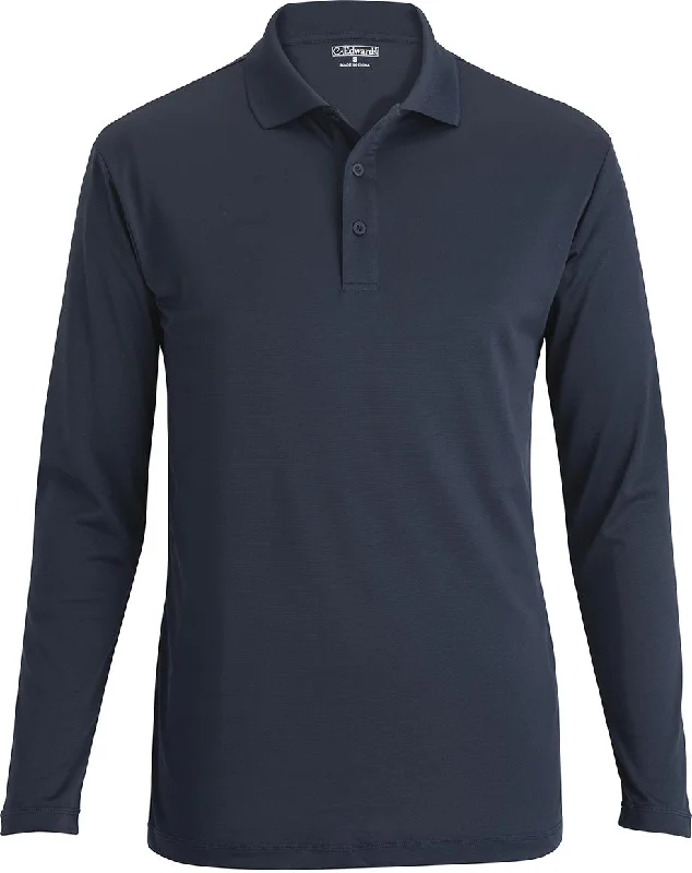 OUTLET-Edwards Mini Pique Snag Proof Long Sleeve Polo