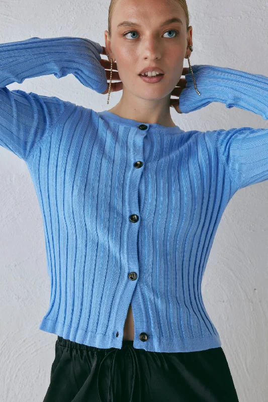 Hattie Knit Top Blue