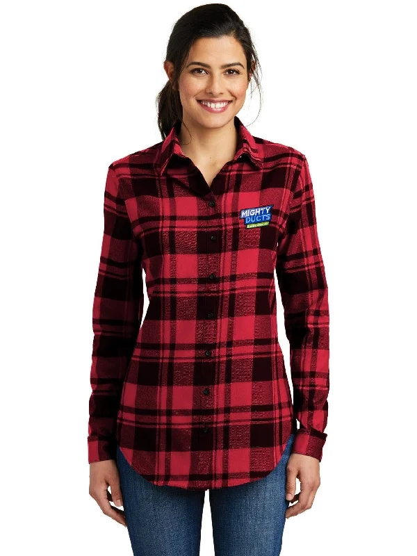 Port Authority Ladies Plaid Flannel Tunic