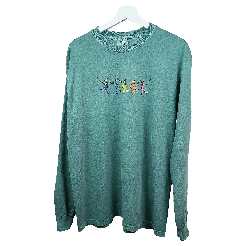 No Laying Up Dancing Wayward Holiday Long Sleeve T-Shirt | Green