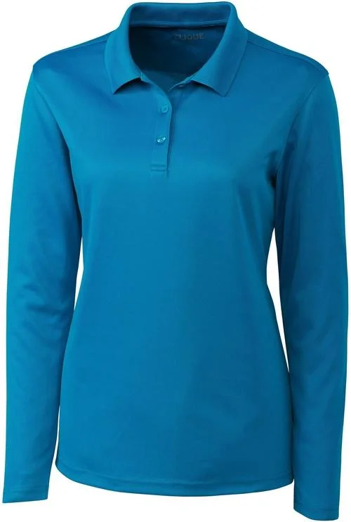 OUTLET-Clique Ladies Long Sleeve Spin Polo